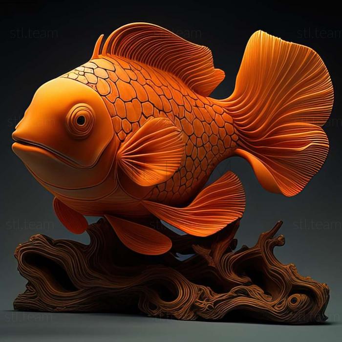 Animals Оранжевая рыба-амфиприон